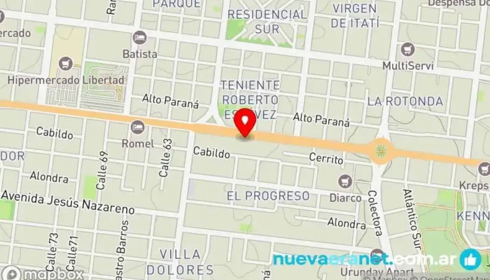 mapa de Panadería y Confitería San Javier Panadería en Posadas