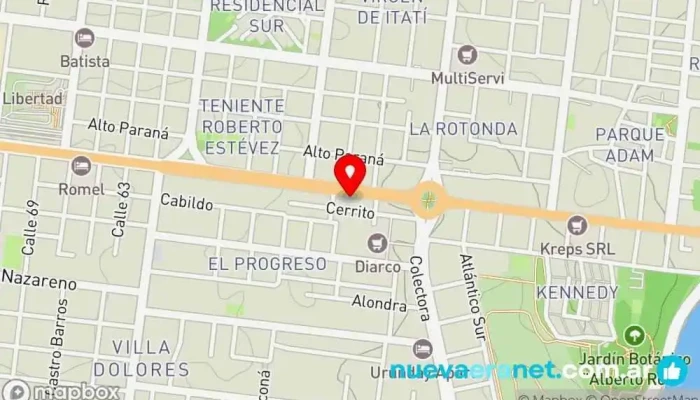 mapa de Panadería y Confitería San Javier Panadería en Posadas