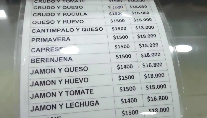 Panaderia Y Confiteria San Marcos Carta - Cdad. Autónoma de Buenos Aires