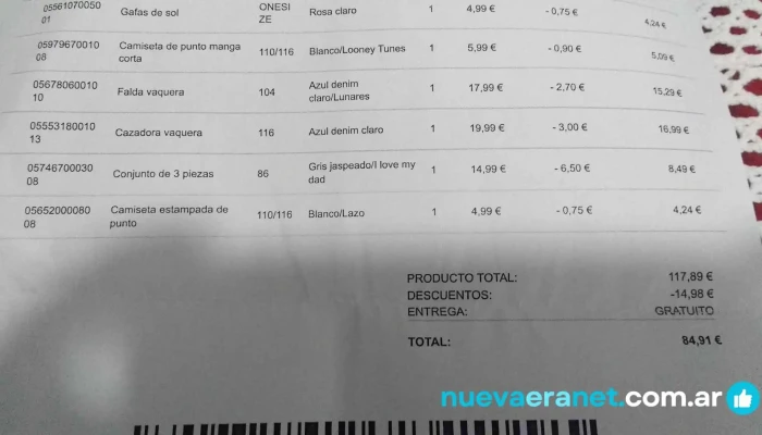 Panaderia Y Confiteria Sarmiento De Francisco J Mari Srl -  Carta - Rosario