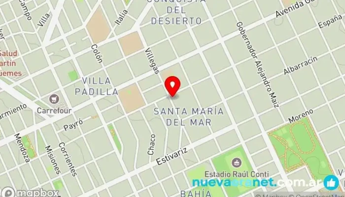 mapa de Panaderia y Confiteria Selecta - Venta y Distribución de Pan Panadería, Tienda de golosinas en Puerto Madryn