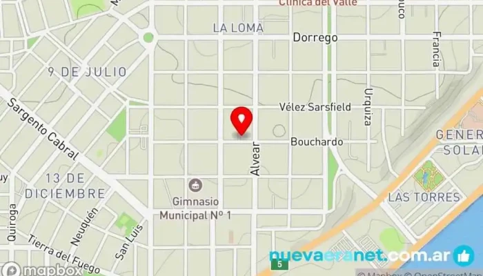 mapa de Panaderia y Confiteria Shopping Cream Panadería en Comodoro Rivadavia