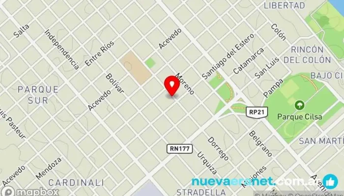 mapa de Panadería y Confitería Sucesso. Panadería en Villa Constitución