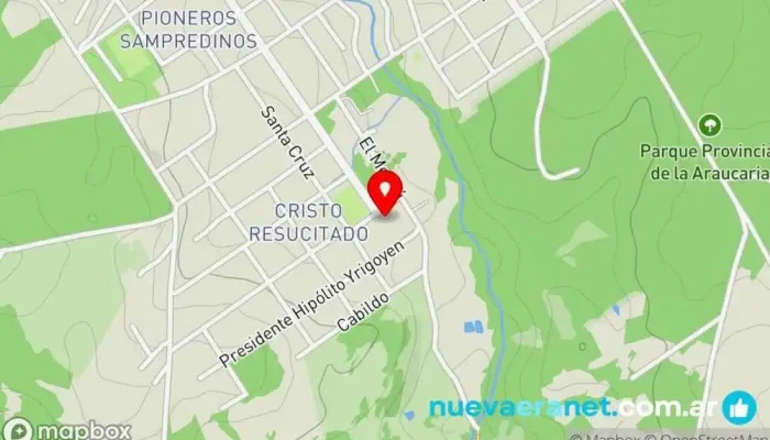 mapa de Panadería y Confitería Thomás Panadería en San Pedro