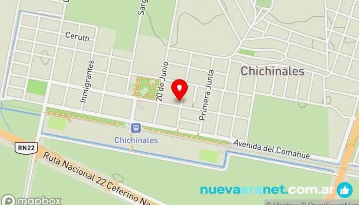 mapa de Panaderia y Confiteria Walter Fabrica de Pan de Miga Panadería en Chichinales