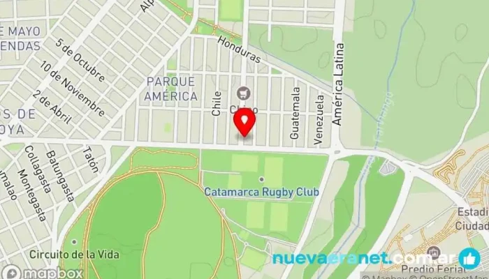 mapa de Panaderia Y Despensa El Parque Panadería en San Fernando del Valle de Catamarca