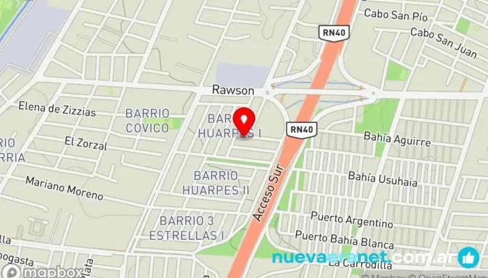 mapa de Panadería y Despensa 