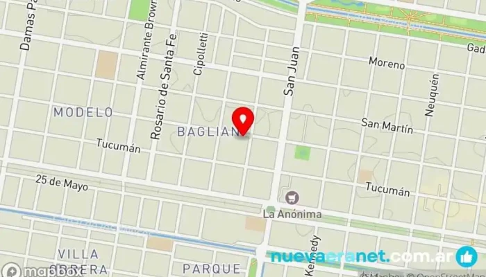 mapa de Panadería y Factureria - Bagliani Panadería en Gral. Roca