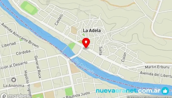 mapa de Panadería y Factureria Don José Panadería en La Adela