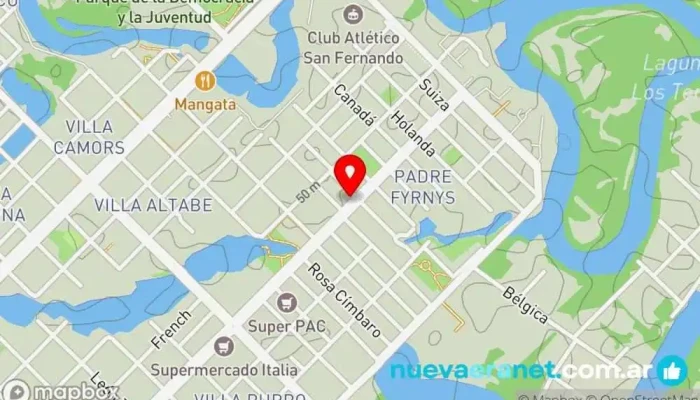 mapa de Panadería y Fiambrería De Paso Panadería en Resistencia