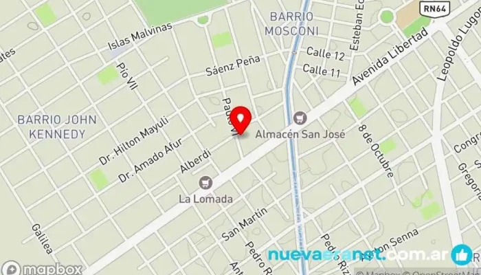 mapa de Panaderia y Fiambreria La Martita Panadería, Tienda de fiambres en Santiago del Estero