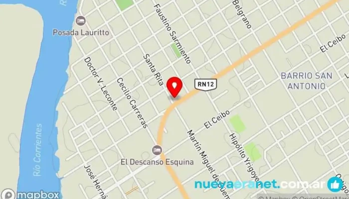 mapa de Panadería y Fiambrería Lo de Pablito Tienda de alimentación en Esquina