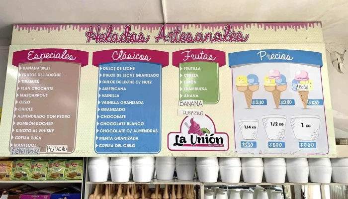 Panaderia Y Heladeria La Union Carta - Cipolletti