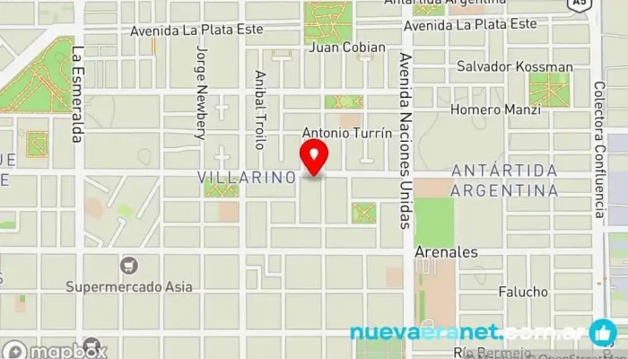 mapa de PANADERÍA Y HELADERÍA LA UNIÓN Panadería en Cipolletti