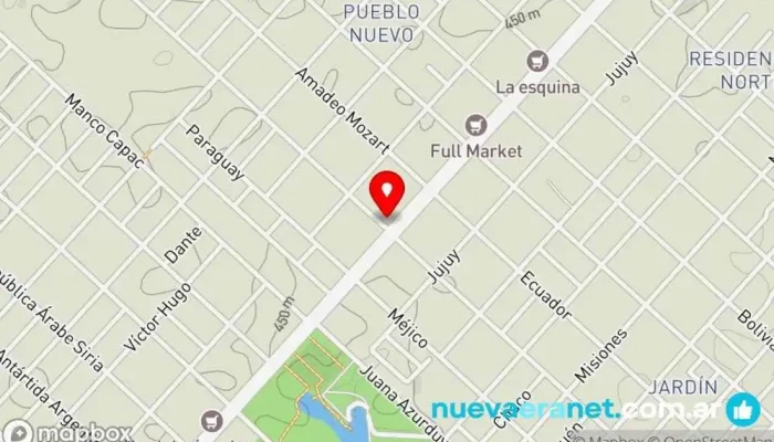 mapa de Panadería y Masitería Bonacci Panadería en Río Cuarto