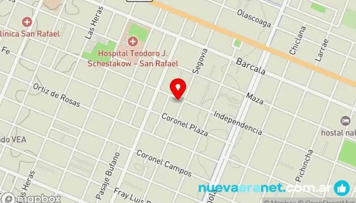 mapa de PANADERIA Y PASTELERIA ALFA&OMEGA Panadería en San Rafael