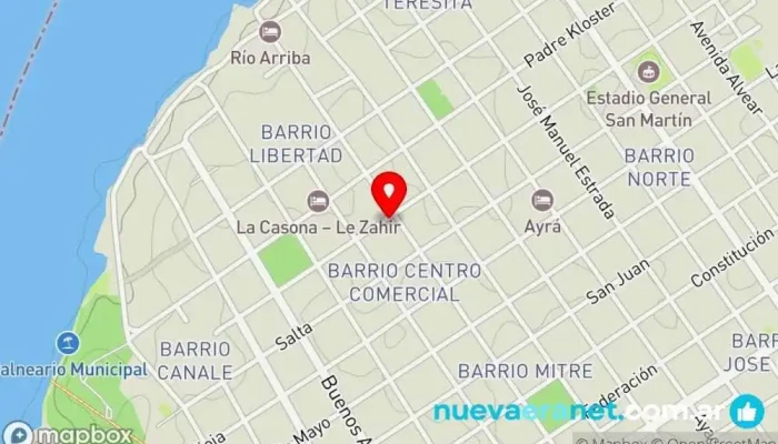 mapa de Panaderia y Pasteleria Alma Mia Panadería en Bella Vista