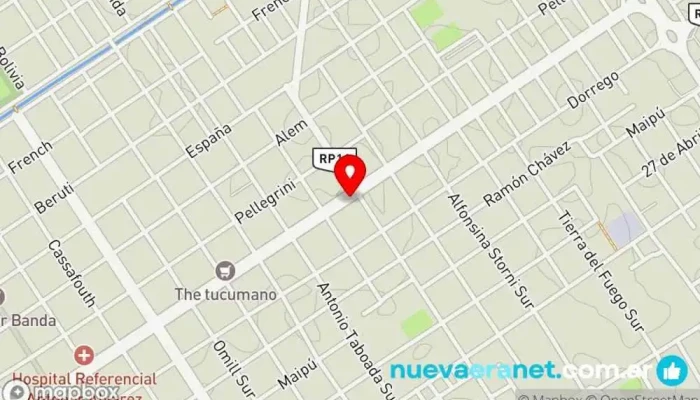 mapa de Panaderia y Pastelería cinthia Panadería en La Banda