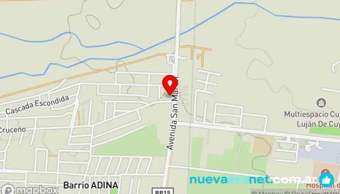 mapa de Panaderia y Pastelería LA ESPIGA Panadería en Luján de Cuyo