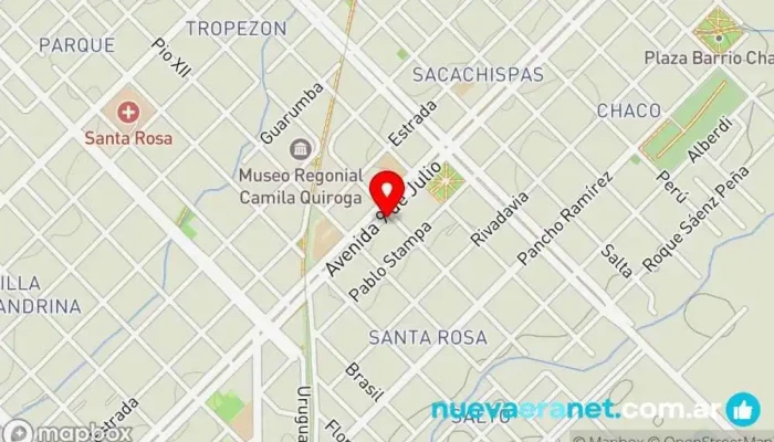 mapa de Panadería y Pastelería Sabor Vainilla Panadería en Chajarí