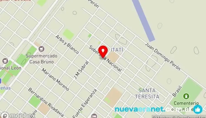 mapa de Panadería Y Repostería El Buen Sabor Panadería en Las Breñas