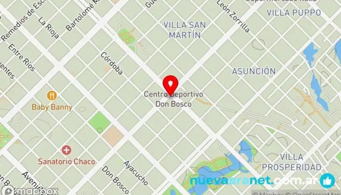 mapa de Panadería y reposteria Panadería en Resistencia