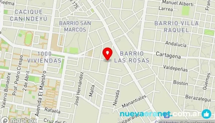 mapa de Panadería y Repostería Panadería en Corrientes