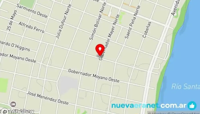 mapa de Panaderia y Rotiseria “Farfa” Tienda de alimentación en Cmte. Luis Piedrabuena