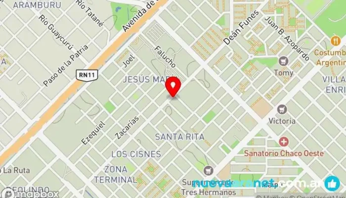 mapa de Panaderia Yasmin - Venta Mayorista Y Minorista Panadería en Resistencia
