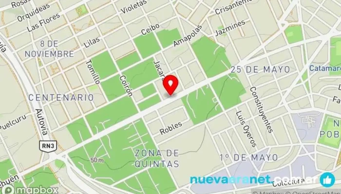mapa de Panadería Yoyi Panadería en Caleta Olivia