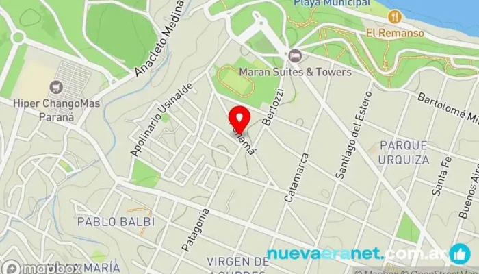 mapa de Panadería Zandomeni Panadería en Paraná