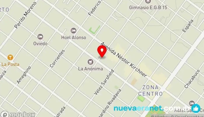 mapa de Panaderia Zapiola Panadería en Río Gallegos