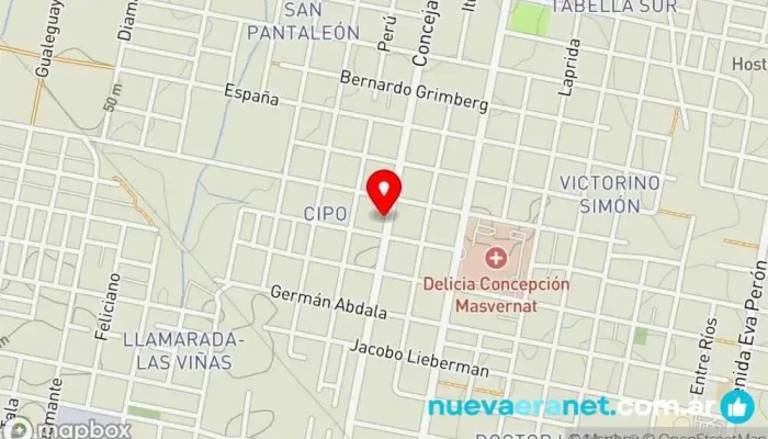 mapa de Panaderia