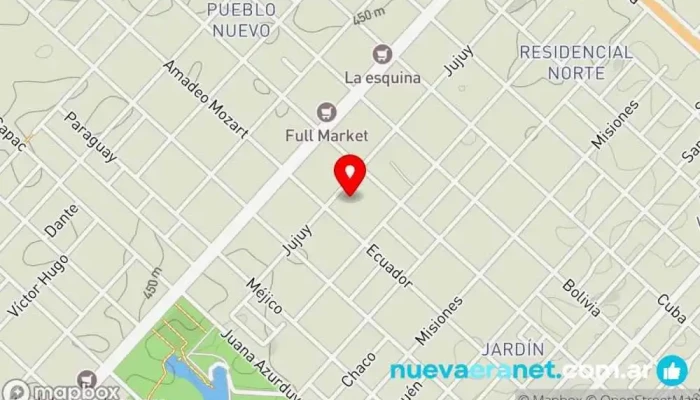 mapa de Panaderías -La Nueva Avenida Panadería en Río Cuarto