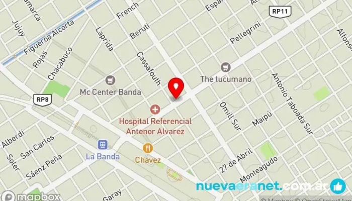mapa de Panaderías En La Banda Panadería en La Banda