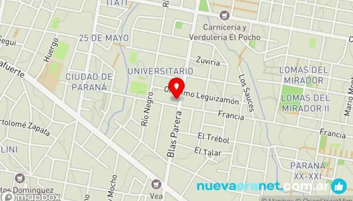 mapa de PanComido Panaderia Panadería en Paraná