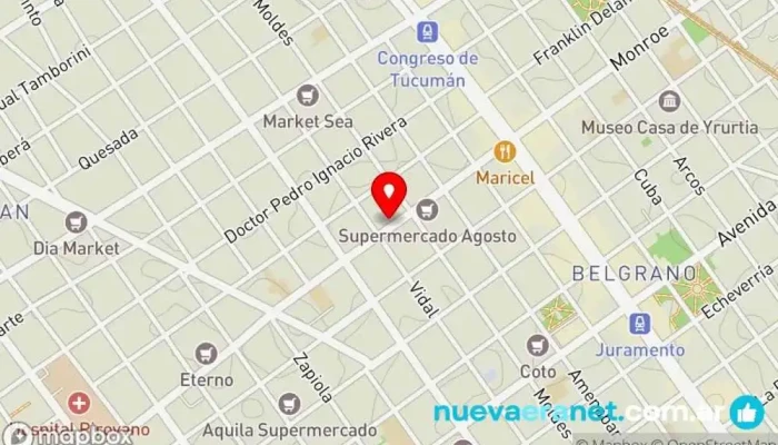 mapa de Pandanés- Monroe Panadería en Cdad. Autónoma de Buenos Aires