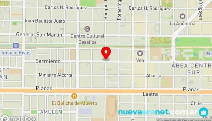 mapa de Pane & Co. Panadería y Delicias Caseras Panadería, Tienda de galletas, Tienda de postres en Neuquén