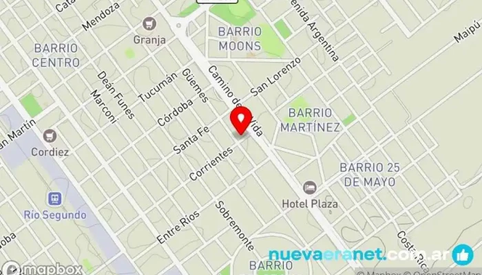mapa de Panellet - Panificadora y Confiteria Panadería en Río Segundo