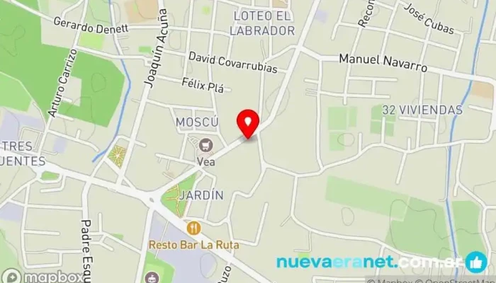 mapa de Panería Carabús Panadería en Santa Rosa