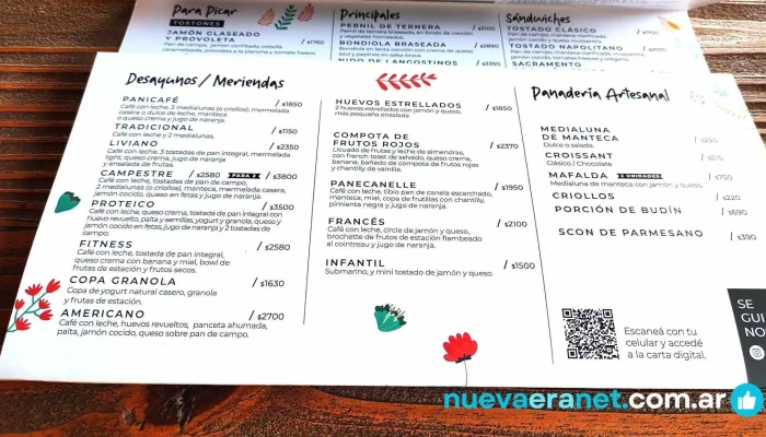 Panicafe Barrio Jardin Carta - Córdoba