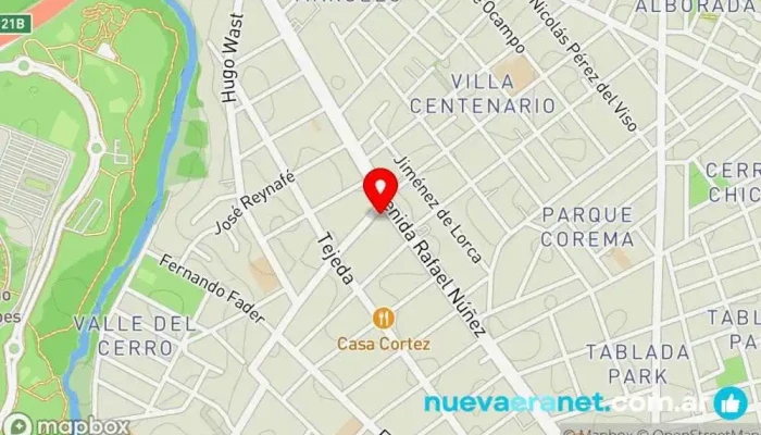 mapa de Panicafé Panadería, Restaurante de desayunos, Cafetería, Heladería, Restaurante, Comercio en Córdoba