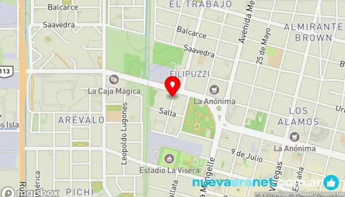 mapa de Paniceres Panadería en Cipolletti