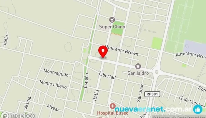 mapa de Panificación Albertus Panadería en Lules