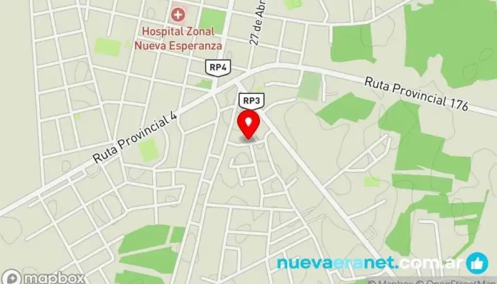 mapa de Panificación Don Caravajal Panadería en Nueva Esperanza