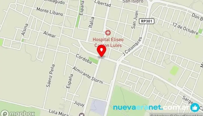 mapa de Panificacion Dulcita Panadería en Lules