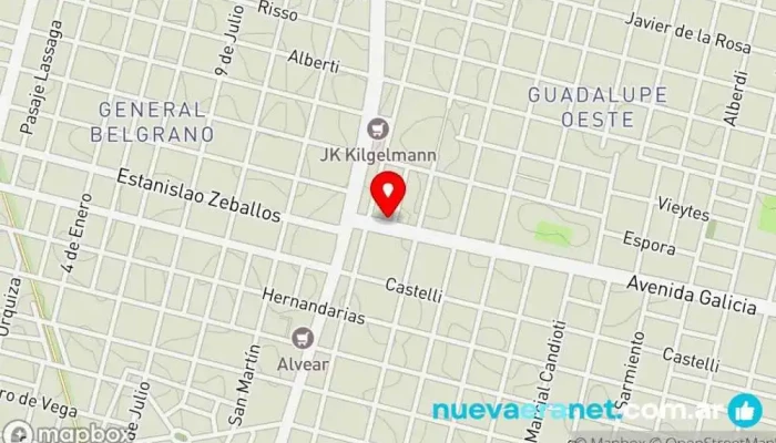 mapa de Panificacion Gauchitos Srl Panadería en ACN