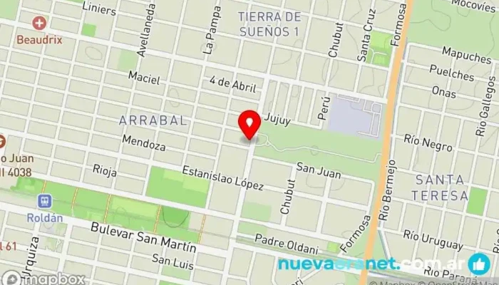 mapa de Panificacion Gisela Panadería en Roldán