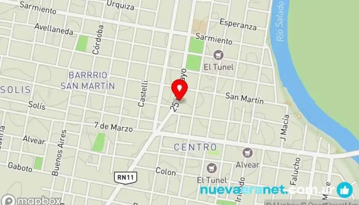 mapa de Panificacion Imperial Panadería en Santo Tomé
