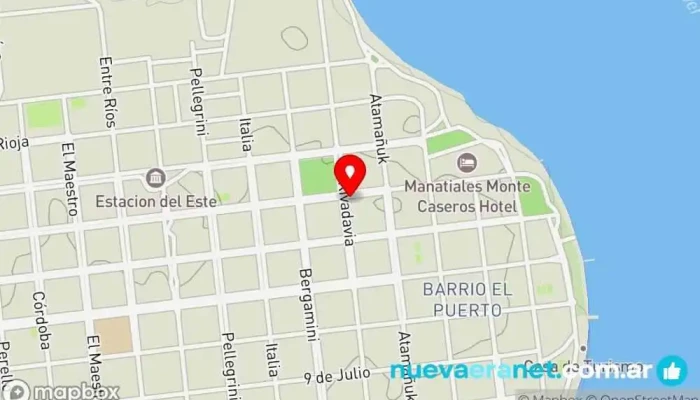 mapa de Panificación La Victoria Panadería en Monte Caseros